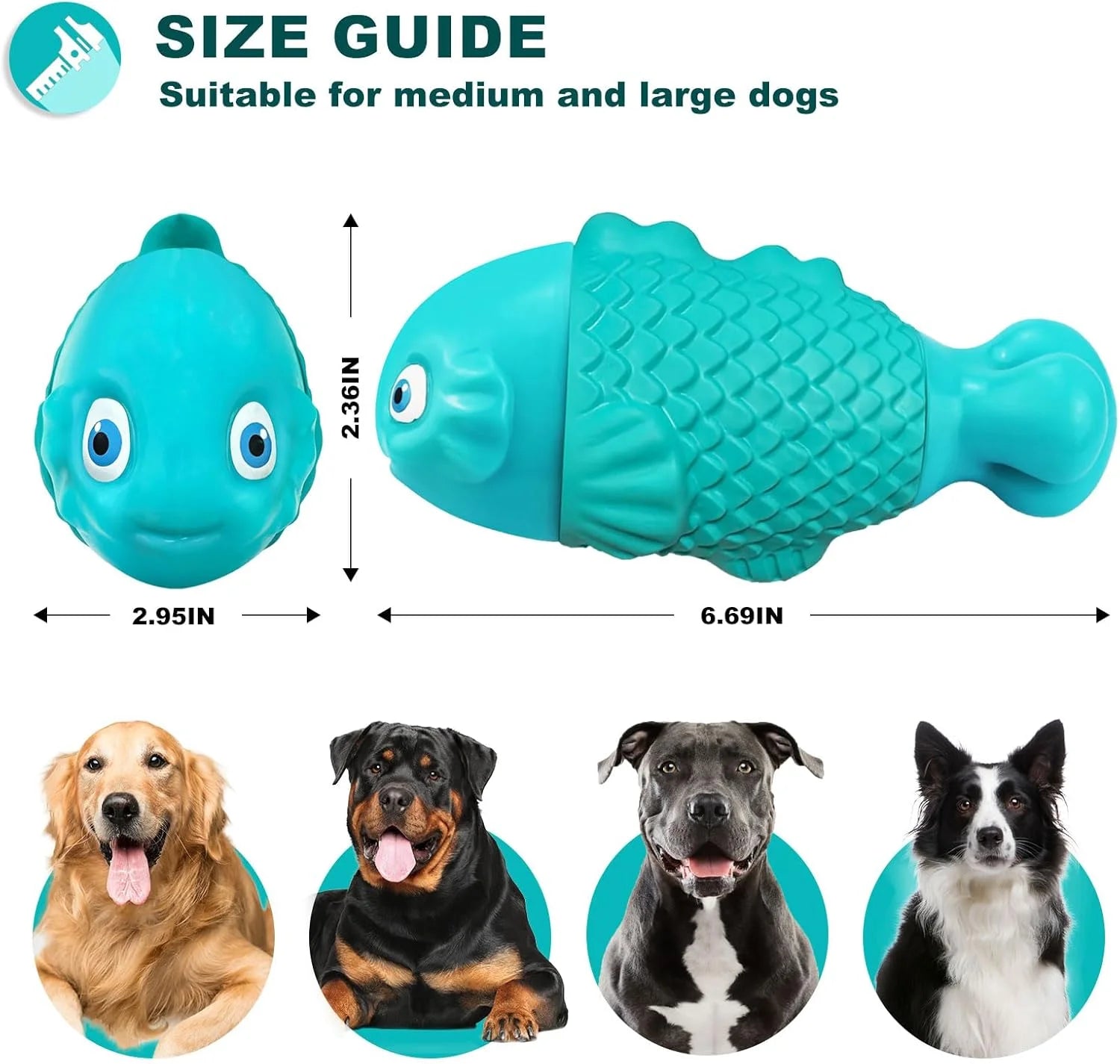 Tough Dog Toys for Aggressive Chewers Large Breeds, Durable Dog Toys to Keep Them Busy, Dog Chew Toys, Indestructible Dog Toys for Large Dogs, Squeaky Dog Toys, Super Chewer Dog Pool Toys